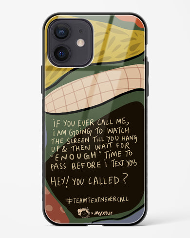 Team Text [doodleodrama] Glass Case Phone Cover (Apple)