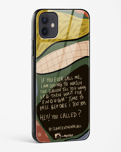 Team Text [doodleodrama] Glass Case Phone Cover (Apple)