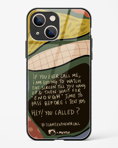 Team Text [doodleodrama] Glass Case Phone Cover (Apple)