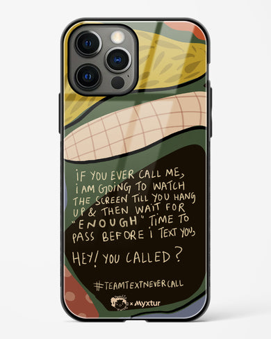 Team Text [doodleodrama] Glass Case Phone Cover (Apple)