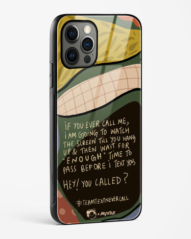 Team Text [doodleodrama] Glass Case Phone Cover (Apple)