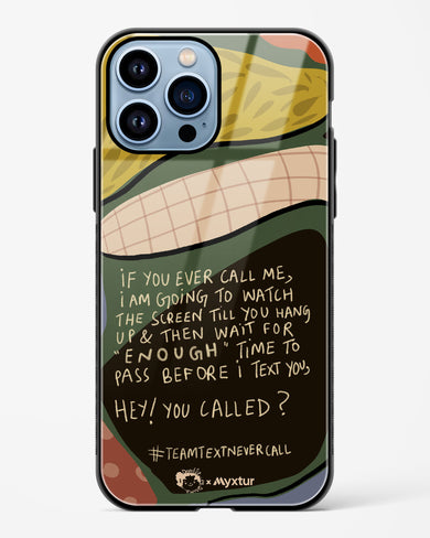 Team Text [doodleodrama] Glass Case Phone Cover (Apple)