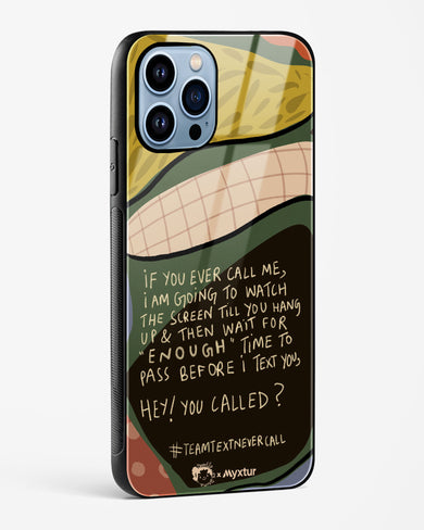 Team Text [doodleodrama] Glass Case Phone Cover (Apple)