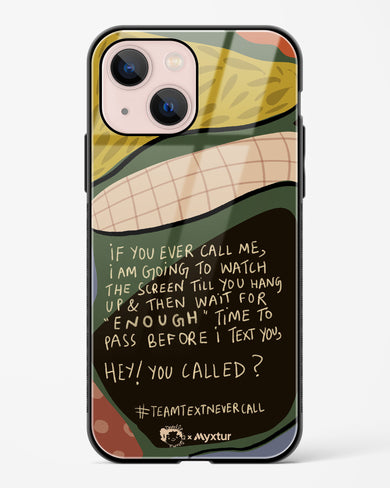 Team Text [doodleodrama] Glass Case Phone Cover (Apple)