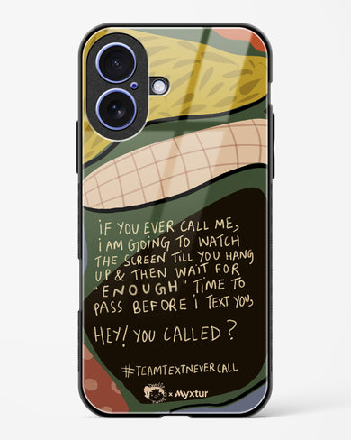 Team Text [doodleodrama] Glass Case Phone Cover (Apple)