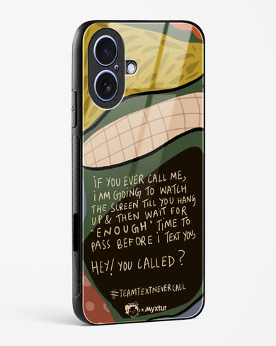 Team Text [doodleodrama] Glass Case Phone Cover (Apple)