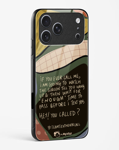 Team Text [doodleodrama] Glass Case Phone Cover (Apple)