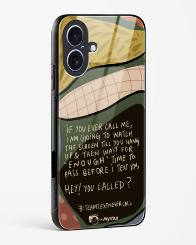 Team Text [doodleodrama] Glass Case Phone Cover (Apple)