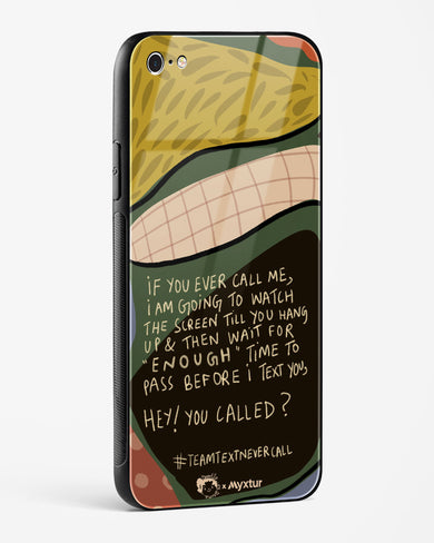 Team Text [doodleodrama] Glass Case Phone Cover (Apple)