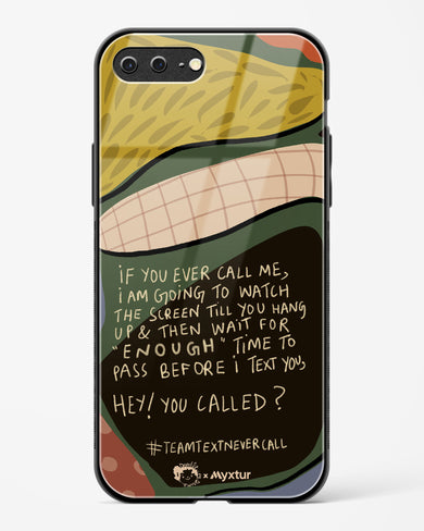 Team Text [doodleodrama] Glass Case Phone Cover (Apple)