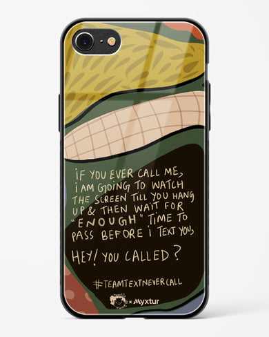 Team Text [doodleodrama] Glass Case Phone Cover (Apple)