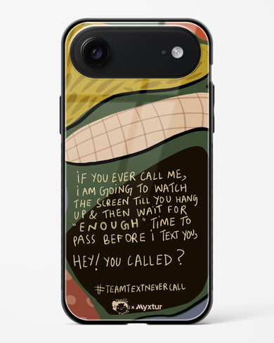 Team Text [doodleodrama] Glass Case Phone Cover (Apple)