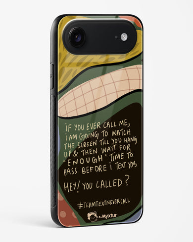 Team Text [doodleodrama] Glass Case Phone Cover (Apple)