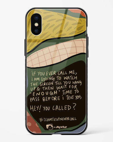 Team Text [doodleodrama] Glass Case Phone Cover (Apple)