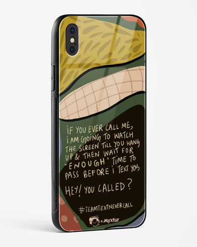 Team Text [doodleodrama] Glass Case Phone Cover (Apple)