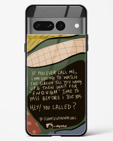 Team Text [doodleodrama] Glass Case Phone Cover (Google)