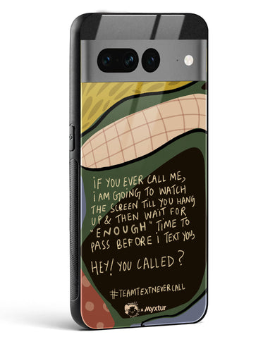 Team Text [doodleodrama] Glass Case Phone Cover (Google)