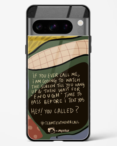 Team Text [doodleodrama] Glass Case Phone Cover (Google)