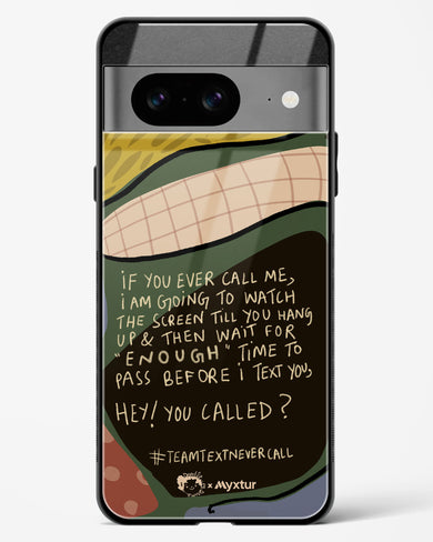 Team Text [doodleodrama] Glass Case Phone Cover (Google)