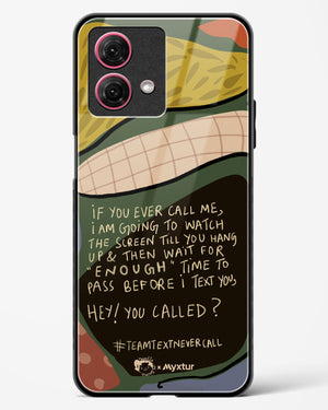 Team Text [doodleodrama] Glass Case Phone Cover (Motorola)