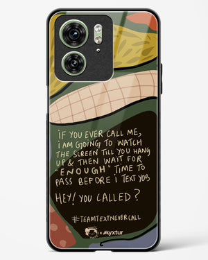 Team Text [doodleodrama] Glass Case Phone Cover (Motorola)