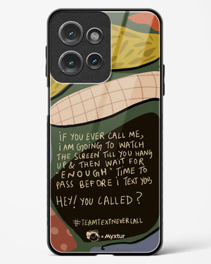 Team Text [doodleodrama] Glass Case Phone Cover (Motorola)