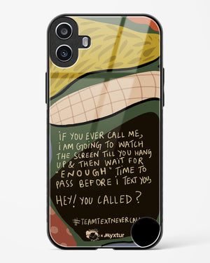 Team Text [doodleodrama] Glass Case Phone Cover (Nothing)