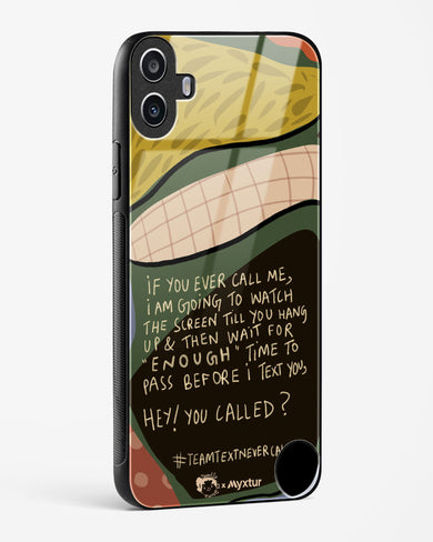 Team Text [doodleodrama] Glass Case Phone Cover (Nothing)