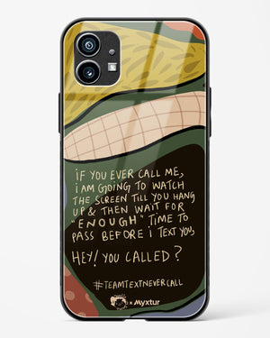 Team Text [doodleodrama] Glass Case Phone Cover (Nothing)