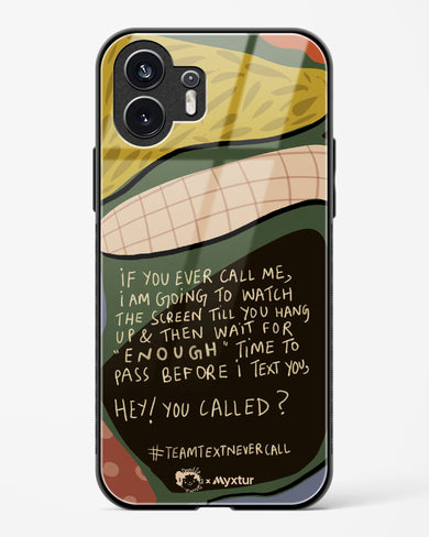 Team Text [doodleodrama] Glass Case Phone Cover (Nothing)