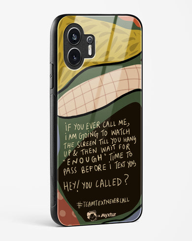Team Text [doodleodrama] Glass Case Phone Cover (Nothing)