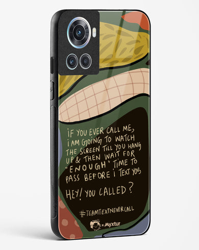 Team Text [doodleodrama] Glass Case Phone Cover (OnePlus)