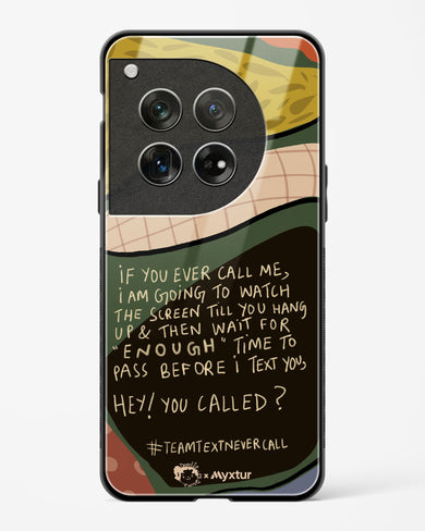 Team Text [doodleodrama] Glass Case Phone Cover (OnePlus)
