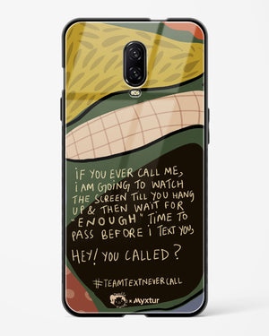 Team Text [doodleodrama] Glass Case Phone Cover (OnePlus)