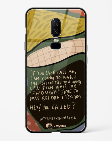 Team Text [doodleodrama] Glass Case Phone Cover (OnePlus)