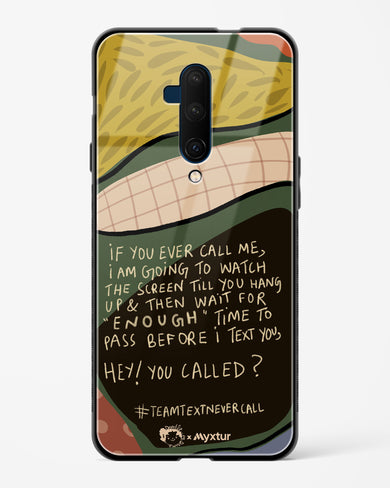 Team Text [doodleodrama] Glass Case Phone Cover (OnePlus)