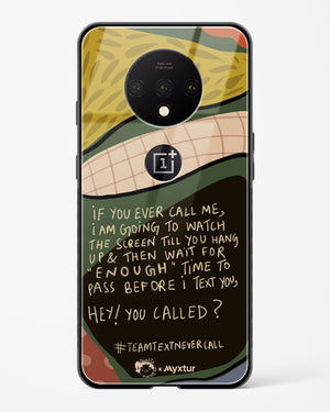 Team Text [doodleodrama] Glass Case Phone Cover (OnePlus)