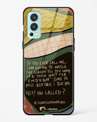 Team Text [doodleodrama] Glass Case Phone Cover (OnePlus)