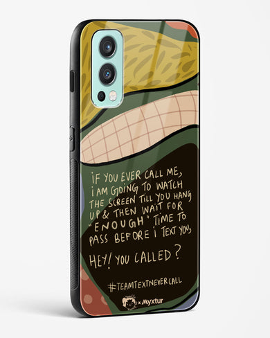 Team Text [doodleodrama] Glass Case Phone Cover (OnePlus)