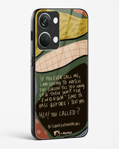 Team Text [doodleodrama] Glass Case Phone Cover (OnePlus)