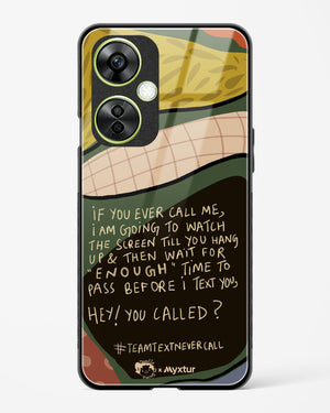 Team Text [doodleodrama] Glass Case Phone Cover (OnePlus)