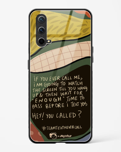 Team Text [doodleodrama] Glass Case Phone Cover (OnePlus)