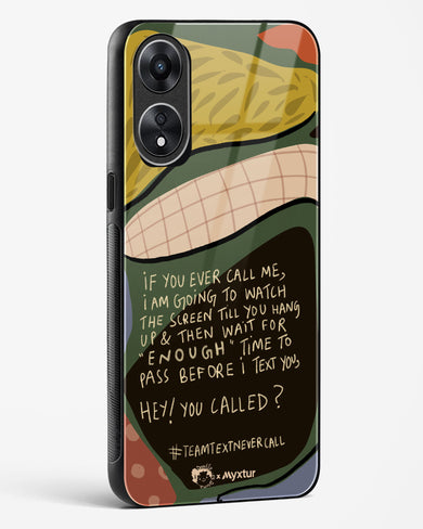 Team Text [doodleodrama] Glass Case Phone Cover (Oppo)