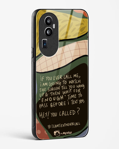 Team Text [doodleodrama] Glass Case Phone Cover (Oppo)