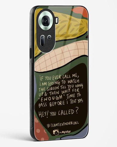 Team Text [doodleodrama] Glass Case Phone Cover (Oppo)