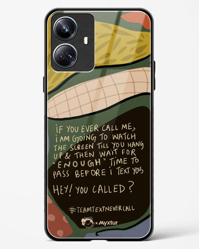 Team Text [doodleodrama] Glass Case Phone Cover (Realme)