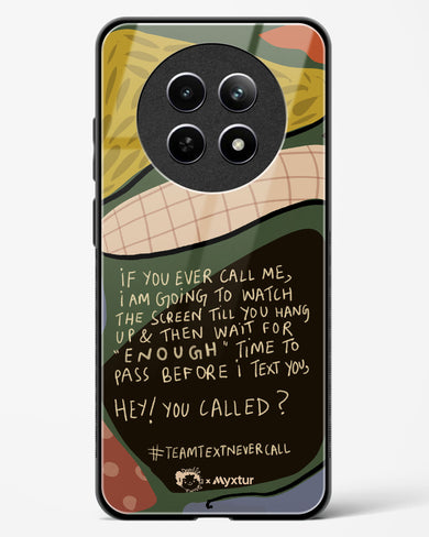 Team Text [doodleodrama] Glass Case Phone Cover (Realme)