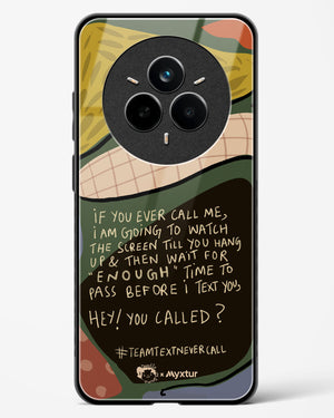 Team Text [doodleodrama] Glass Case Phone Cover (Realme)