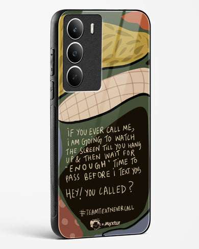 Team Text [doodleodrama] Glass Case Phone Cover (Realme)