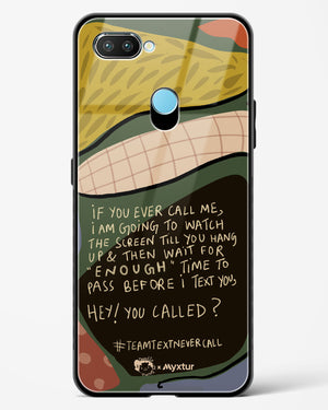 Team Text [doodleodrama] Glass Case Phone Cover (Realme)